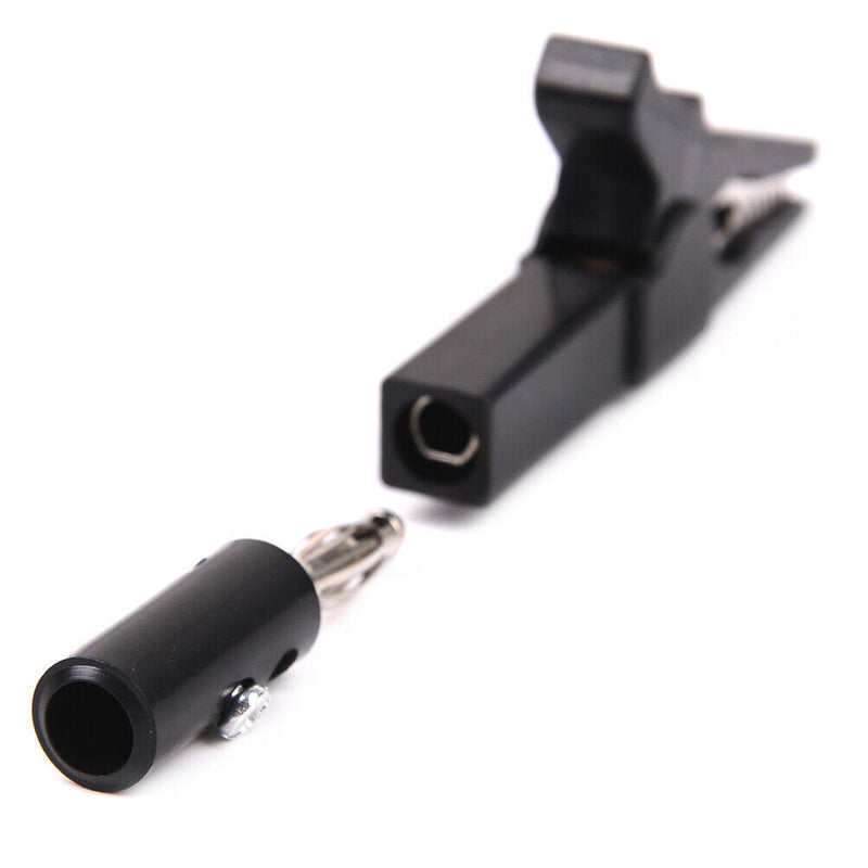 4PCS 55MM Alligator clip + 4mm BANANA PLUG test probe Plug Cable Clips  JR