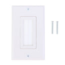 1 PCS White Brush Panel Opening Decor Cable Wire Wall Plate Face PlateB Bj