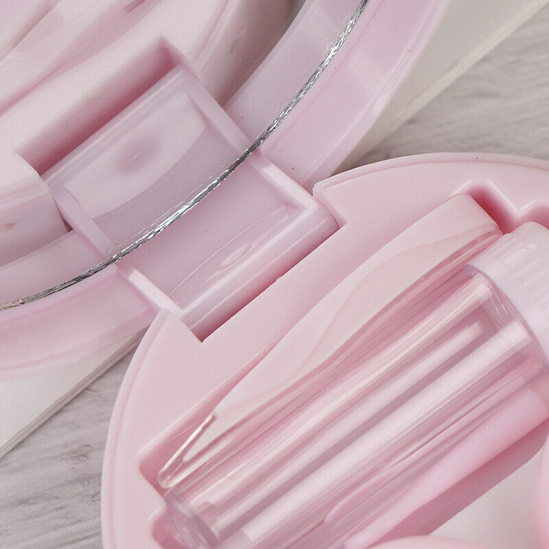 Mini Travel Contact Lens Case Box Container Holder Eye Care Kit Set With Mirror-