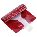 Portable 750mL Foldable Outdoor Camping Hiking PE Water Bag (Red)