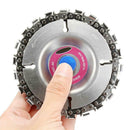 4" Angle Grinder Disc 22 Tooth Chain Saw for Wood Carving Cutting Tools Alloy