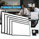 60" Projection Screen 16:9 High Contrast Collapsible Portable Projector Screen