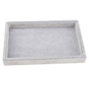 Grey Luxury Velvet Necklace Earring Bracelet Tray Storage Case Organizer