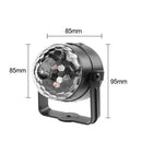 Remote Control Mini Magic Ball RGB LED Stage Light Rotating Lamp(EU Plug) A