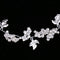 Woman Bridal Rhinestone Leaf Flower Hair Vine Woman Lady Forehead Decoration