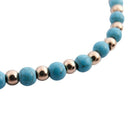 Boho Rhinestone Flower Beads Turquoise Foot Chain Anklet