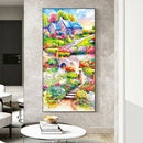 5D DIY Full Round Drill Diamond Painting Village Garden Cross Stitch Craft