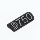For  D750 Name Plate Front Name Cover Camera Replacement Repair Part