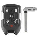 6 Buttons Uncut Blade Key Case for Chevrolet Suburban Tahoe GMC Yukon 14-17 A