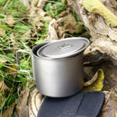 Portable Titanium Alloy Mug Lid Camping Picnic Leakproof Water Cup Cover with