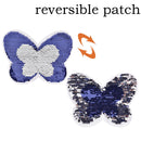 Butterfly Reversible Sequins Sew On Patch for clothes DIY Embroidered Appliqu FT