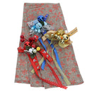 High - end creative bar flower linen wine set snowman red wine bottle sets