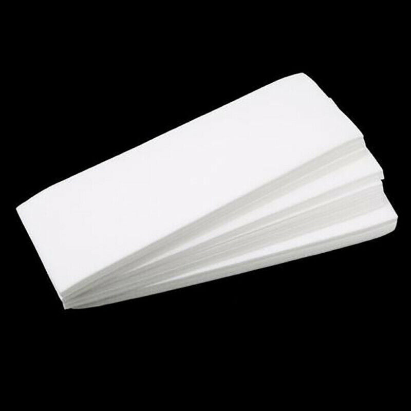 100X Non-woven Hair Removal Paper Depilatory Wax Strips Epilator Waxing GIR WAY