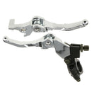 2PCS 22mm Handlebar Hand Control Reservoir Brake Clutch Levers Motorcycle