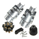 7 Pin Plug Round Male Metal Caravan Trailer Truck Ute Automotive Parts Boat A