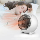 500W Mini Air Heater Fan Electric Heater Home Heating Air Warmer EU (White) A