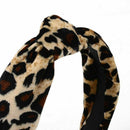 4X(Leopard Twist Knot Pattern Headband Sweet Chiffon Print Hair Band FashioQ2H2)