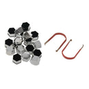 20pcs 17mm Car Plastic Caps Bolts Covers Nuts Alloy Wheel For Skoda, Audi,  S2T2