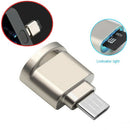 Alloy Micro USB OTG TF Mini   Card Reader Adapter Converter For Android Phone3C