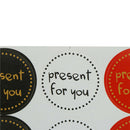 90Pcs Present for you Kraft Paper Seal Stickers DIY Gifts labels/Baking Decor BX