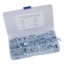 80PCS Double Ear Hose Clamps Assortment Kit, Stepless Ear Clamps, Adjustable