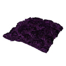 Purple Satin Rose Flower Square Pillow Cushion Pillowcase Case Cover