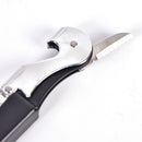 1xStainless Steel DoubleHinged Waiters Wine Bottle Opener LeverTool 3C