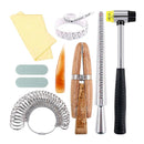 12Pcs Jewelry Tool Jewelers Measuring Stick Mandrel Ring Sizer Gauge Kit