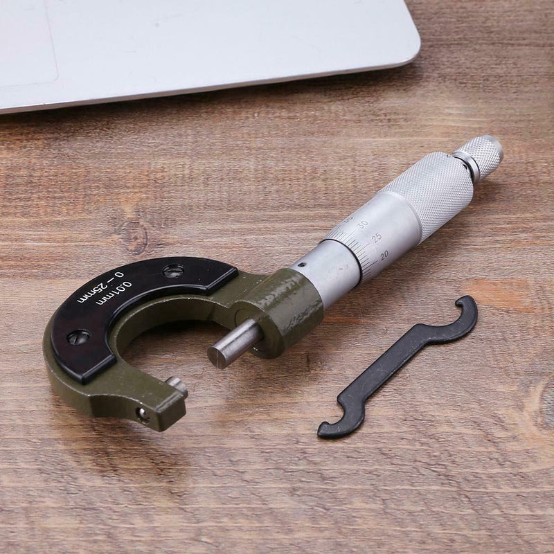 Outside Micrometer 0-25mm/0.001mm Gauge Vernier Caliper Measuring Tool