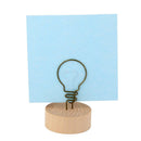 Bulb Shape Clip Place Card Photo Name Note Memo Recipe Holder Table Display
