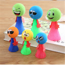 5x Kids Bounce Ball Toys Educational Expressions Push Down Hip Hop Jump Dolls3C