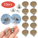 10 Sets 17mm Jeans Metal Button Press Instant Buttons Replacement Pants Button