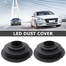 2x Headlight Rubber Dust Covers for HID LED Conversion Kit C6 Bulb Seal Cap
