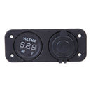 12V 24V Motorcycle Auto Car Cigarette Lighter Digital Voltmeter Volt Meter
