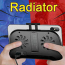 Pubg Cooler Mobile Phone Cooling Pad Gaming Cooler Radiator Mute Fan with P