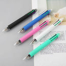 5 Colors 0.7mm In One Retractable Ballpoint Pens Mechanical Pencil School Office