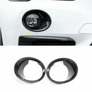 2Pcs Carbon Fiber ABS Front Fog Light Lamp Cover Trim for BMW X5 F18 2014-1