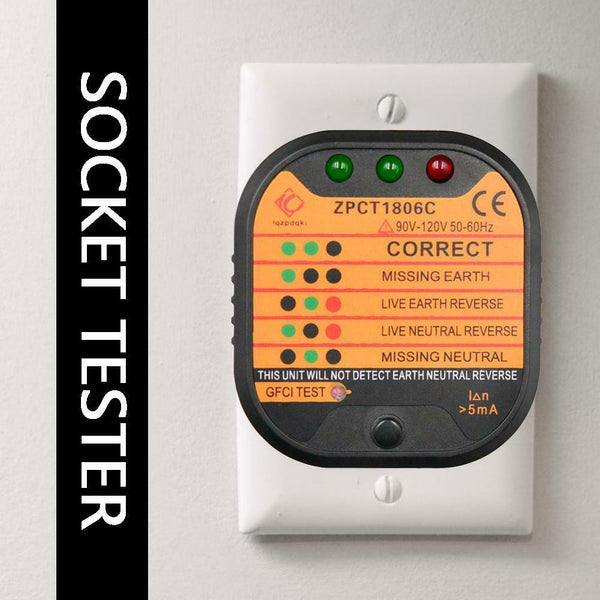 Electric Socket Testers Power Outlet Safety Leakage Voltage Detector (US) A#S