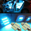 2Pcs Universal Bulbs 12smd LED DE3175 For Car Interior Dome Map door Lights Hot