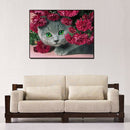 Cute little Cat 5D Diamond DIY Painting  Kit Home Decor Craft