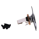 2Pcs Black Instrument Guitar Bass Output Input Rectangle Jack Plugs Sockets