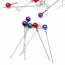 Nickel plating Wedding Sewing Craft Ball Head Pins Box of Approx. 80pcs Col V2E4
