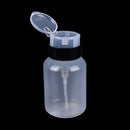 Empty Clear Nail Pump Dispenser Acetone Polish Remover Alcohol Liquid Bottle MO