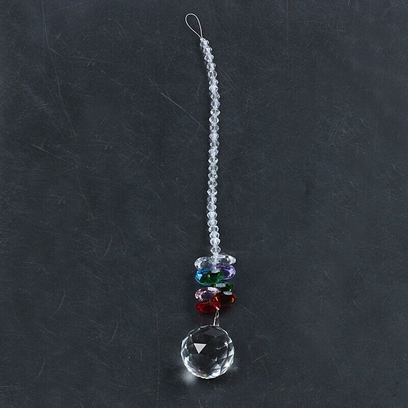 24Cm Chandelier Crystals Ball Prism Pendant Rainbow Maker Chakra Cascade Su