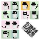 10Pcs/Set DIY Black Cat Wall Switch Stickers Wall Decals