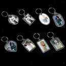 20pcs Photo Keychain - Acrylic Plastic Photo Picture Insert Holder Keyring, DIY