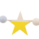 Wooden Star Garland Bunting Hanging Banner Baby Children's Room Decor