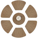 Round Placemats for Round Table Wedge Kitchen Place Mats with 1 Round Piece R2J4