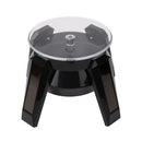 Solar Powered 360 Degree Jewelry Rotating Display Stand Turn Table LED Ligh
