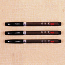 3pcs Chinese Japanese Black Ink Calligraphy Brush Pen Size S M L Student Gifts